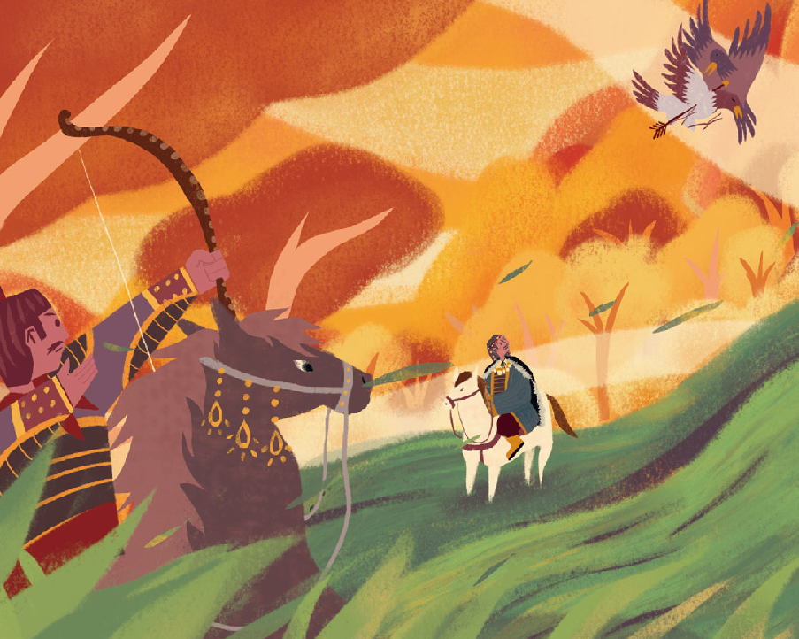 「成语故事」一箭双雕插图 「成语故事」一箭双雕