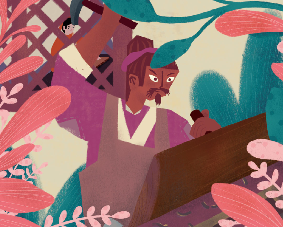 「成语故事」入木三分插图 「成语故事」入木三分