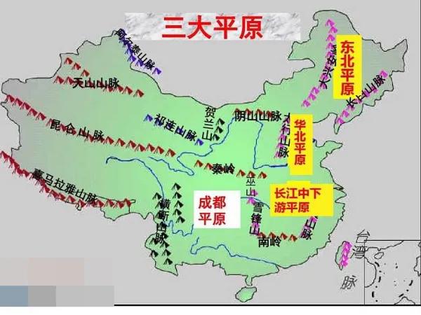 中国三大平原是哪三个,中国三大平原分布图插图 中国三大平原是哪三个,中国三大平原分布图