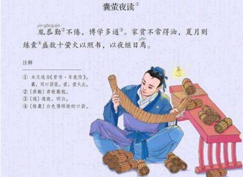 「成语故事」囊萤夜读插图 「成语故事」囊萤夜读