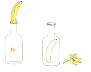 空气小实验：香蕉自动剥皮【气压实验】