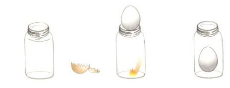 空气小实验：会吃鸡蛋的瓶子【气压实验】