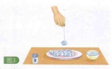 简单的热学小实验:能钓冰块的细线【盐融化雪的原理】插图2 简单的热学小实验:能钓冰块的细线【盐融化雪的原理】