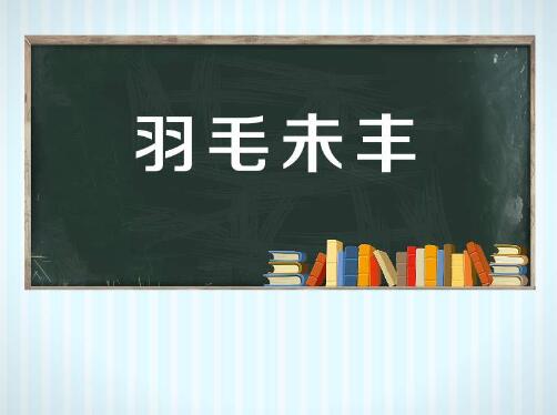 「成语故事」羽毛未丰插图 「成语故事」羽毛未丰