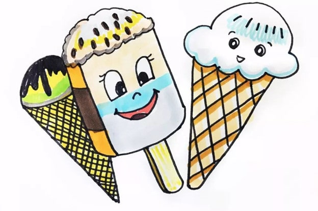 冰激凌雪糕简笔画怎么画简单又漂亮?冰激凌雪糕简笔画图片(附详细步骤、教程)插图 冰激凌雪糕简笔画怎么画简单又漂亮?冰激凌雪糕简笔画图片(附详细步骤、教程)