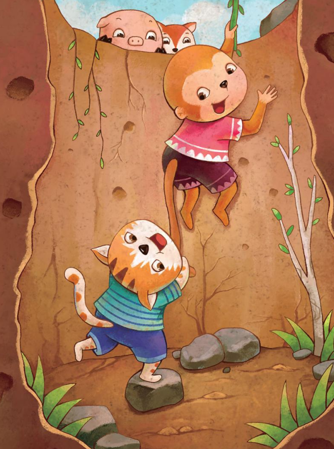 「晚安爸爸睡前故事」小猴子的长尾巴