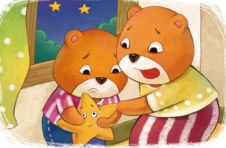 「晚安爸爸睡前故事」小熊和他的星星插图1 「晚安爸爸睡前故事」小熊和他的星星