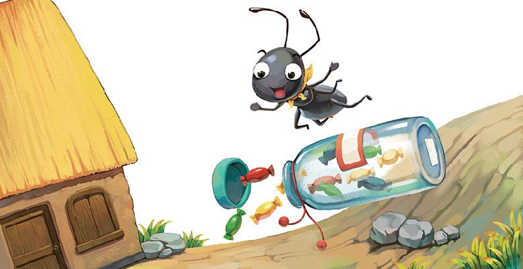 「晚安爸爸睡前故事」聪明的黑蚂蚁插图 「晚安爸爸睡前故事」聪明的黑蚂蚁