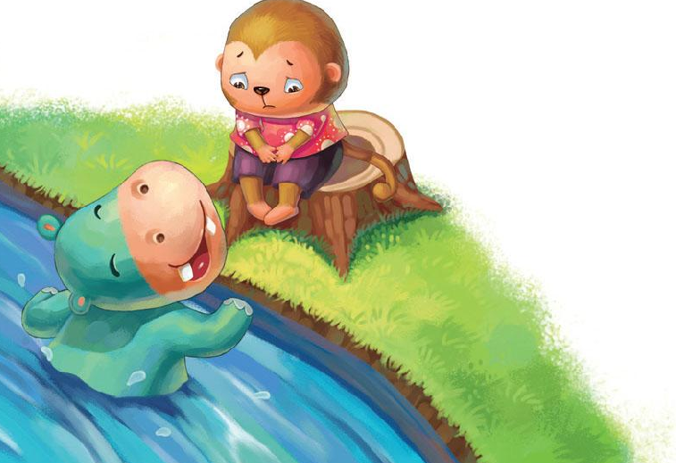 「晚安爸爸睡前故事」“受伤”的小河马