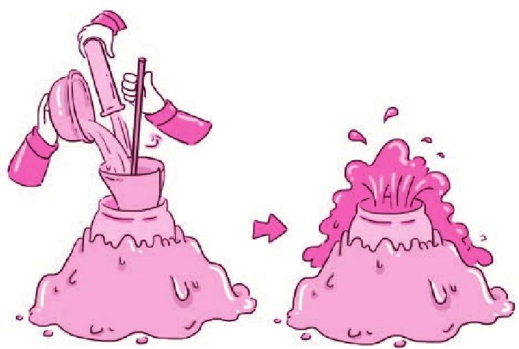 身边的儿童科学小实验：火山喷发实验【火山喷发原理实验】