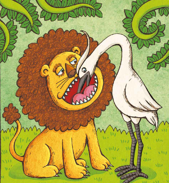 「诚信小故事」鹭鸶和狮子插图 「诚信小故事」鹭鸶和狮子