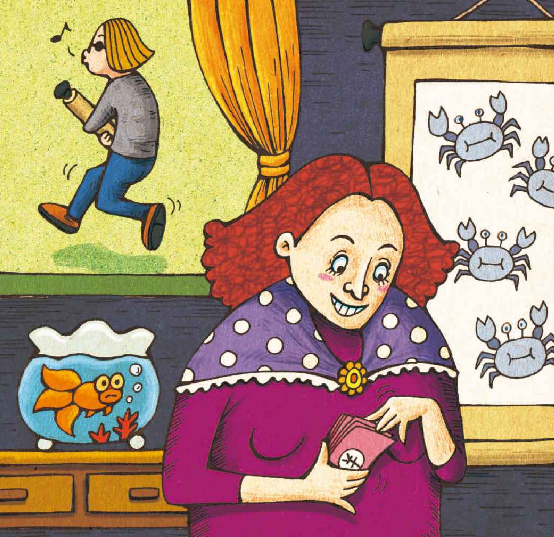 「诚信小故事」画家夫人卖画插图 「诚信小故事」画家夫人卖画