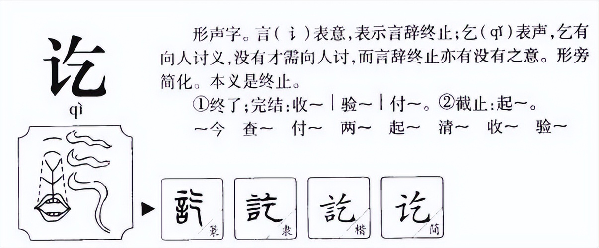 讫怎么读？讫的读音和意思