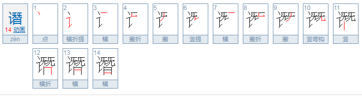 谮怎么读？谮的读音和意思