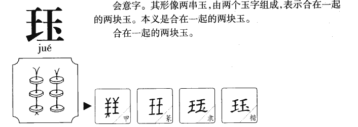 珏怎么读？珏的读音和意思