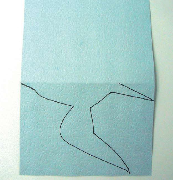 「儿童剪纸手工游戏：动物篇」：小燕子剪纸，小燕子怎么剪？