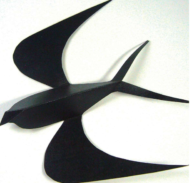 「儿童剪纸手工游戏：动物篇」：小燕子剪纸，小燕子怎么剪？