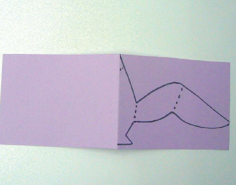 「儿童剪纸手工游戏：动物篇」：翱翔的海鸥剪纸，海鸥怎么剪？