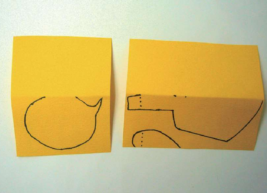 「儿童剪纸手工游戏:动物篇」:小鸭子剪纸,小鸭子怎么剪?插图1 「儿童剪纸手工游戏:动物篇」:小鸭子剪纸,小鸭子怎么剪?