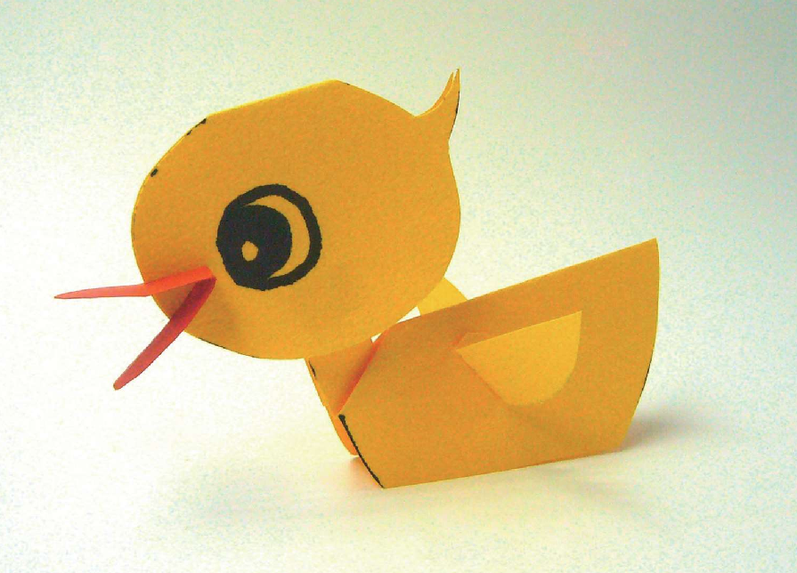 「儿童剪纸手工游戏:动物篇」:小鸭子剪纸,小鸭子怎么剪?插图6 「儿童剪纸手工游戏:动物篇」:小鸭子剪纸,小鸭子怎么剪?