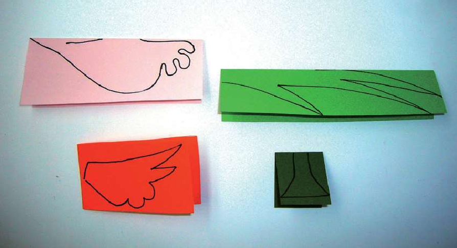 「儿童剪纸手工游戏:动物篇」:长尾巴的锦鸡剪纸,长尾巴的锦鸡怎么剪?插图2 「儿童剪纸手工游戏:动物篇」:长尾巴的锦鸡剪纸,长尾巴的锦鸡怎么剪?