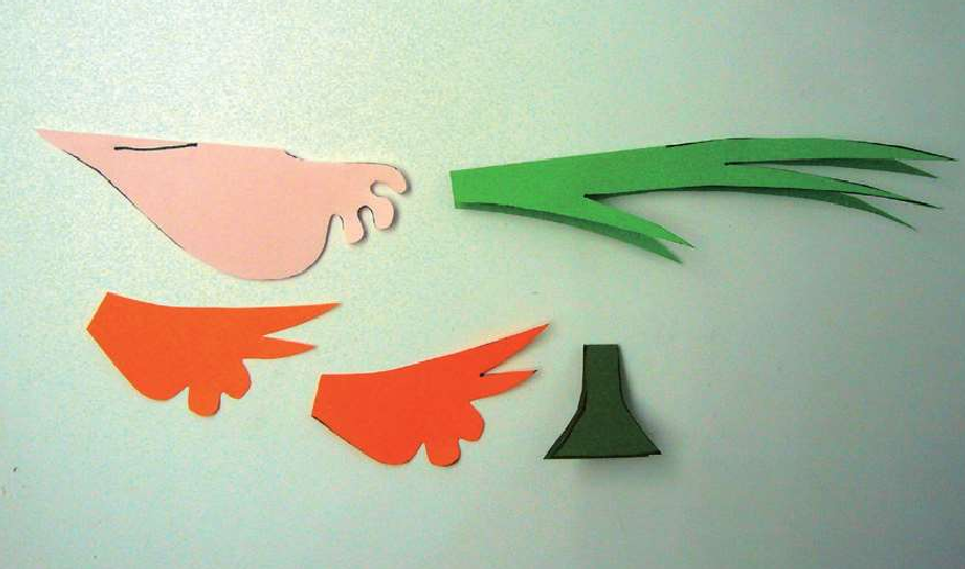 「儿童剪纸手工游戏:动物篇」:长尾巴的锦鸡剪纸,长尾巴的锦鸡怎么剪?插图3 「儿童剪纸手工游戏:动物篇」:长尾巴的锦鸡剪纸,长尾巴的锦鸡怎么剪?