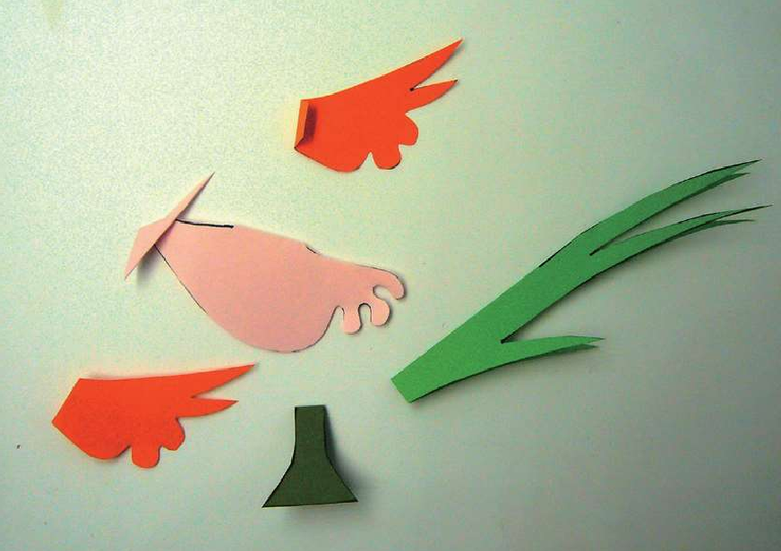 「儿童剪纸手工游戏:动物篇」:长尾巴的锦鸡剪纸,长尾巴的锦鸡怎么剪?插图4 「儿童剪纸手工游戏:动物篇」:长尾巴的锦鸡剪纸,长尾巴的锦鸡怎么剪?