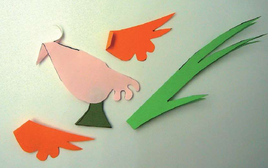 「儿童剪纸手工游戏:动物篇」:长尾巴的锦鸡剪纸,长尾巴的锦鸡怎么剪?插图5 「儿童剪纸手工游戏:动物篇」:长尾巴的锦鸡剪纸,长尾巴的锦鸡怎么剪?