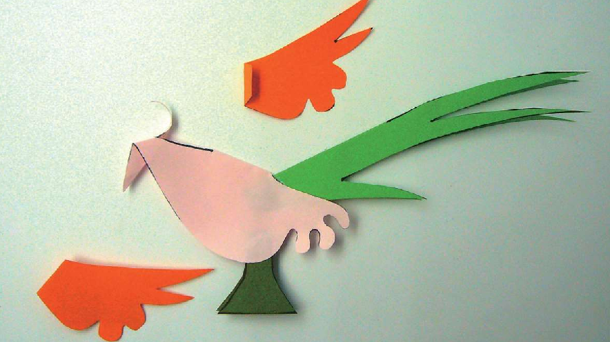 「儿童剪纸手工游戏:动物篇」:长尾巴的锦鸡剪纸,长尾巴的锦鸡怎么剪?插图6 「儿童剪纸手工游戏:动物篇」:长尾巴的锦鸡剪纸,长尾巴的锦鸡怎么剪?