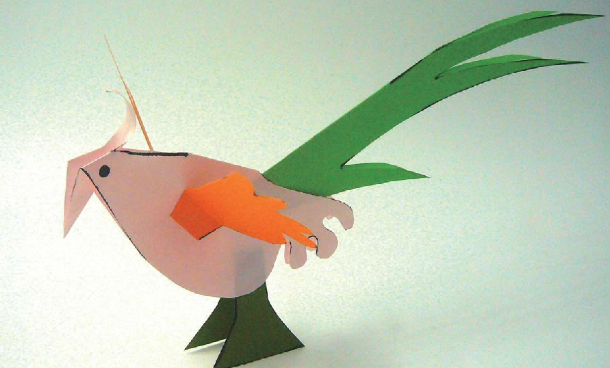 「儿童剪纸手工游戏:动物篇」:长尾巴的锦鸡剪纸,长尾巴的锦鸡怎么剪?插图7 「儿童剪纸手工游戏:动物篇」:长尾巴的锦鸡剪纸,长尾巴的锦鸡怎么剪?