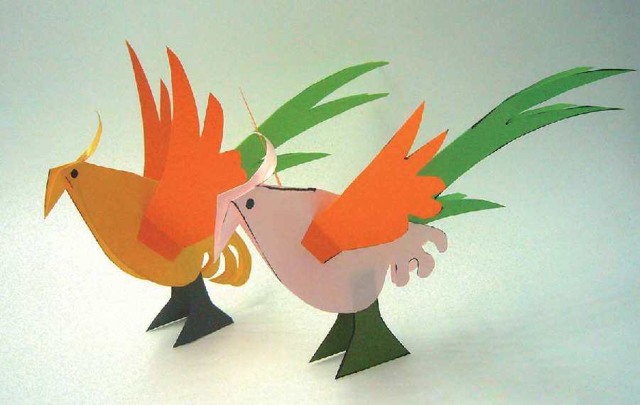 「儿童剪纸手工游戏:动物篇」:长尾巴的锦鸡剪纸,长尾巴的锦鸡怎么剪?插图8 「儿童剪纸手工游戏:动物篇」:长尾巴的锦鸡剪纸,长尾巴的锦鸡怎么剪?