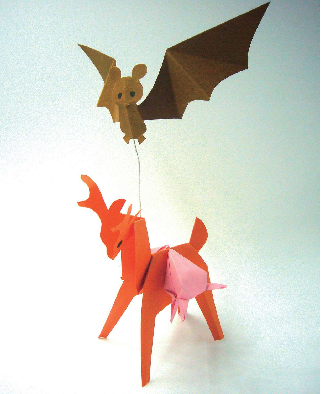 「儿童剪纸手工游戏:动物篇」:蝙蝠剪纸,蝙蝠怎么剪?(福禄寿剪纸)插图 「儿童剪纸手工游戏:动物篇」:蝙蝠剪纸,蝙蝠怎么剪?(福禄寿剪纸)