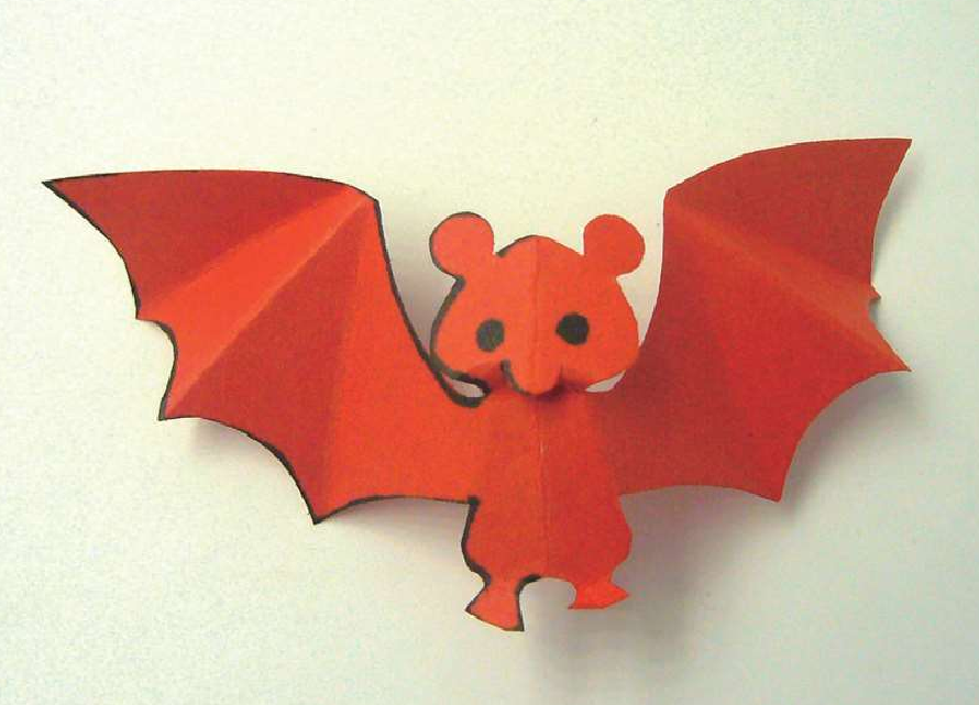 「儿童剪纸手工游戏:动物篇」:蝙蝠剪纸,蝙蝠怎么剪?(福禄寿剪纸)插图5 「儿童剪纸手工游戏:动物篇」:蝙蝠剪纸,蝙蝠怎么剪?(福禄寿剪纸)