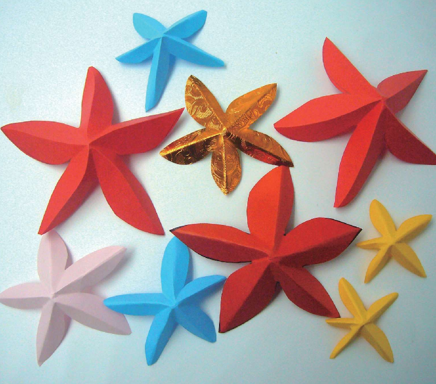 「儿童剪纸手工游戏:动物篇」:五角形的海星剪纸,海星怎么剪?插图 「儿童剪纸手工游戏:动物篇」:五角形的海星剪纸,海星怎么剪?