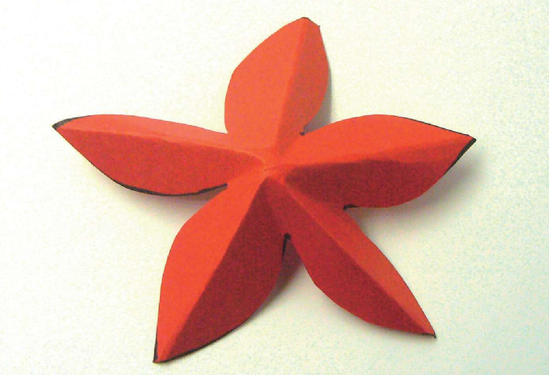 「儿童剪纸手工游戏:动物篇」:五角形的海星剪纸,海星怎么剪?插图3 「儿童剪纸手工游戏:动物篇」:五角形的海星剪纸,海星怎么剪?