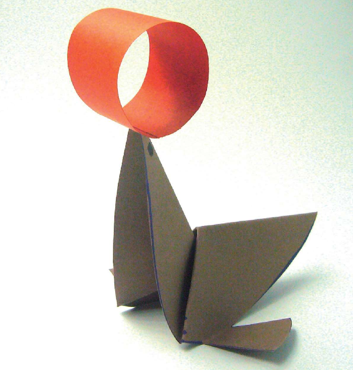 「儿童剪纸手工游戏:动物篇」:海狮顶球剪纸,海狮顶球怎么剪?插图7 「儿童剪纸手工游戏:动物篇」:海狮顶球剪纸,海狮顶球怎么剪?