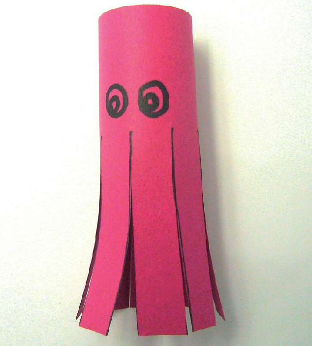 「儿童剪纸手工游戏:动物篇」:多脚的章鱼剪纸,章鱼怎么剪?插图3 「儿童剪纸手工游戏:动物篇」:多脚的章鱼剪纸,章鱼怎么剪?