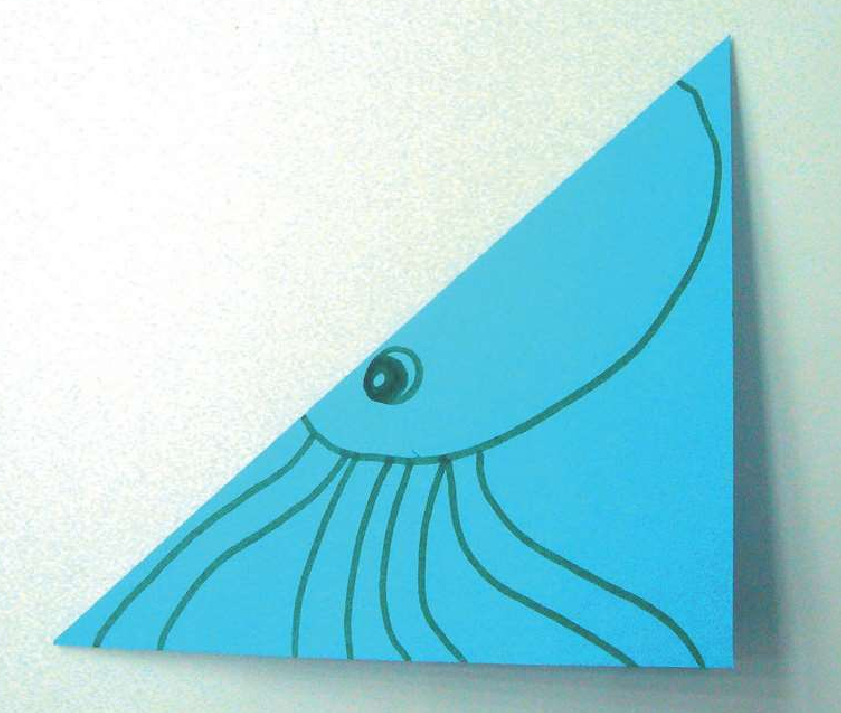 「儿童剪纸手工游戏:动物篇」:多脚的章鱼剪纸,章鱼怎么剪?插图6 「儿童剪纸手工游戏:动物篇」:多脚的章鱼剪纸,章鱼怎么剪?