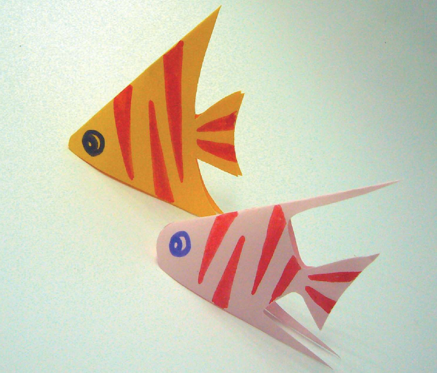 「儿童剪纸手工游戏:动物篇」:神仙般的热带鱼剪纸,热带鱼怎么剪?插图6 「儿童剪纸手工游戏:动物篇」:神仙般的热带鱼剪纸,热带鱼怎么剪?