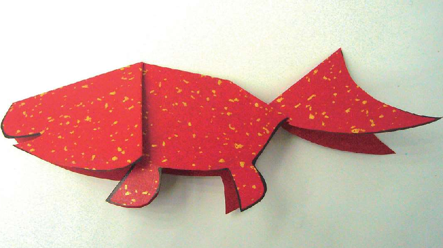 「儿童剪纸手工游戏:动物篇」:金红色的鲤鱼剪纸,鲤鱼怎么剪?插图8 「儿童剪纸手工游戏:动物篇」:金红色的鲤鱼剪纸,鲤鱼怎么剪?