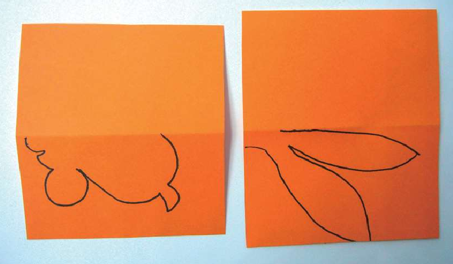 「儿童剪纸手工游戏:动物篇」:金鱼剪纸,金鱼怎么剪?插图1 「儿童剪纸手工游戏:动物篇」:金鱼剪纸,金鱼怎么剪?