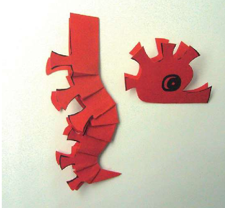 「儿童剪纸手工游戏:动物篇」:海马剪纸,海马怎么剪?插图7 「儿童剪纸手工游戏:动物篇」:海马剪纸,海马怎么剪?