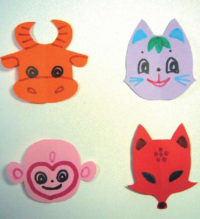 「儿童剪纸手工游戏:动物篇」:动物头像的设计制作剪纸,动物头像的设计制作怎么剪?插图 「儿童剪纸手工游戏:动物篇」:动物头像的设计制作剪纸,动物头像的设计制作怎么剪?