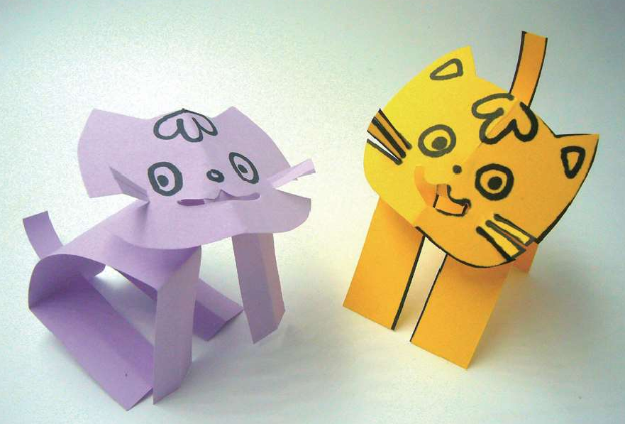 「儿童剪纸手工游戏:动物篇」:可爱的小猫咪剪纸,小猫咪怎么剪?插图6 「儿童剪纸手工游戏:动物篇」:可爱的小猫咪剪纸,小猫咪怎么剪?