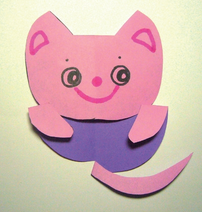 「儿童剪纸手工游戏:动物篇」:可爱的小猫咪剪纸,小猫咪怎么剪?插图17 「儿童剪纸手工游戏:动物篇」:可爱的小猫咪剪纸,小猫咪怎么剪?