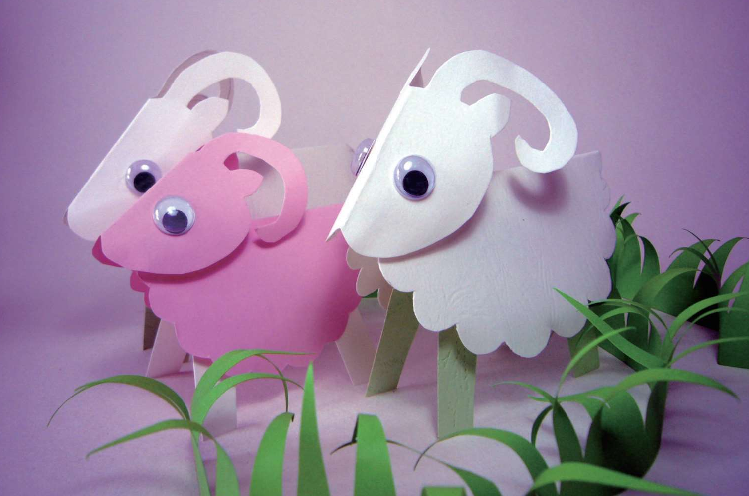 「儿童剪纸手工游戏:动物篇」:三阳 (羊)开泰剪纸,羊怎么剪?插图8 「儿童剪纸手工游戏:动物篇」:三阳 (羊)开泰剪纸,羊怎么剪?