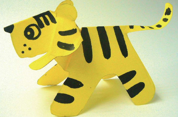 「儿童剪纸手工游戏:动物篇」:虎虎生威剪纸,老虎怎么剪?插图8 「儿童剪纸手工游戏:动物篇」:虎虎生威剪纸,老虎怎么剪?