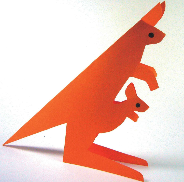 「儿童剪纸手工游戏:动物篇」:袋鼠妈妈剪纸,袋鼠怎么剪?插图 「儿童剪纸手工游戏:动物篇」:袋鼠妈妈剪纸,袋鼠怎么剪?