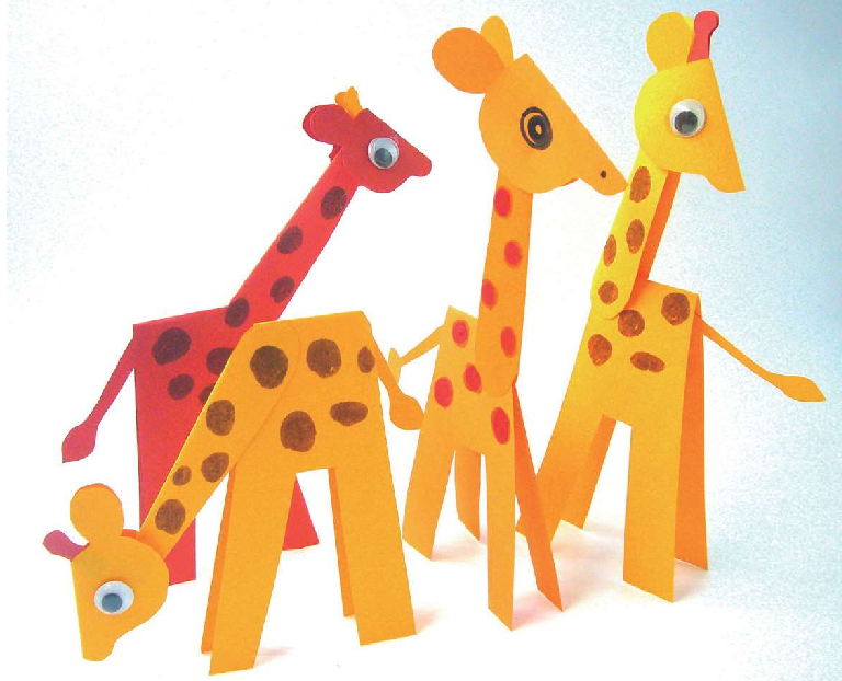 「儿童剪纸手工游戏:动物篇」:长颈鹿剪纸,长颈鹿怎么剪?插图 「儿童剪纸手工游戏:动物篇」:长颈鹿剪纸,长颈鹿怎么剪?