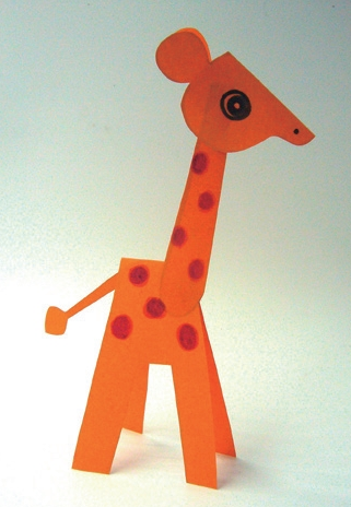 「儿童剪纸手工游戏:动物篇」:长颈鹿剪纸,长颈鹿怎么剪?插图7 「儿童剪纸手工游戏:动物篇」:长颈鹿剪纸,长颈鹿怎么剪?